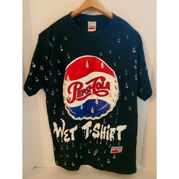 Pepsi Other - SUPER RARE Vintage 1990s Pepsi Pepsi-Cola Wet T-Shirt All Over Print Shirt sz M